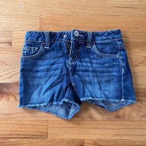 Justice dark blue short shorts for girls size 8